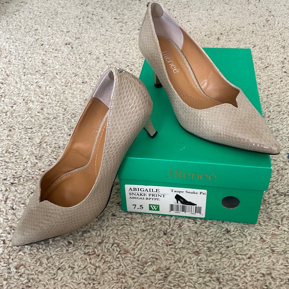 Snake print shoes